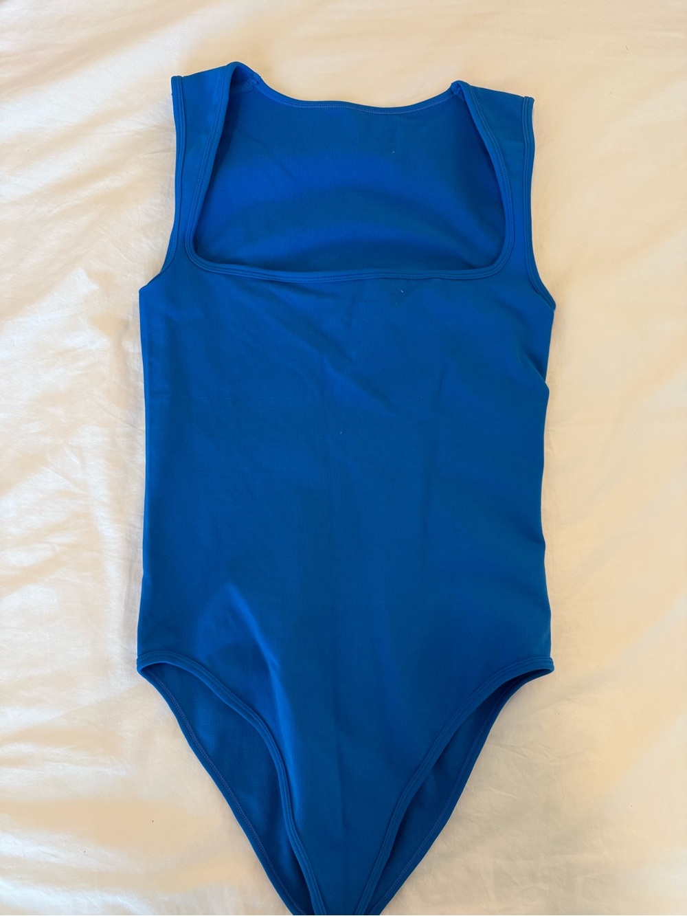 Royal Blue One-Piece Scoop Neck Bodysuit